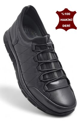 3216 Ortopedik Taban Günlük Hakiki Deri Erkek Ayakkabı Kauçuk Taban Casual Ayakkabı - 1