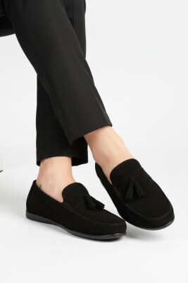 TAB3298 Esnek Rahat Taban Lacivert Hakiki Deri Erkek Ayakkabı Yazlık Casual Laofer Erkek Tımbırlent Ayakkabı - 2