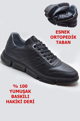 33 Tam Ortopedik FULL ORTOPEDİK Yumuşak Deri Erkek Ayakkabı Mevsimlik - 1