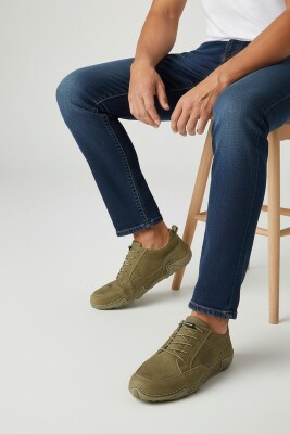 362 Ortopedik Taban Günlük Hakiki Deri Erkek Ayakkabı Esnek Hazır Taban Casual Ayakkabı - 3