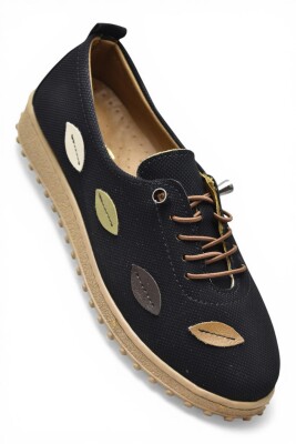 375K Hafif Esnek Ortopedik Taban Günlük İçi Deri Kadın Ayakkabı Casual Ayakkabı - 3