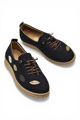 375K Hafif Esnek Ortopedik Taban Günlük İçi Deri Kadın Ayakkabı Casual Ayakkabı - 6