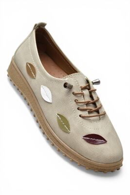 375K Hafif Esnek Ortopedik Taban Günlük İçi Deri Kadın Ayakkabı Casual Ayakkabı - 4