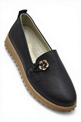 376K Hafif Esnek Ortopedik Taban Günlük İçi Deri Kadın Ayakkabı Casual Ayakkabı - 3