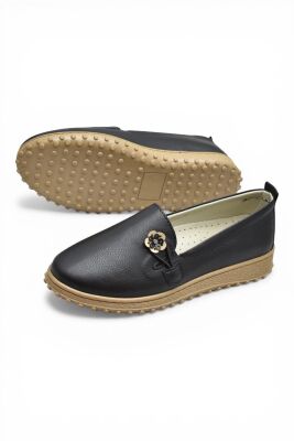 376K Hafif Esnek Ortopedik Taban Günlük İçi Deri Kadın Ayakkabı Casual Ayakkabı - 7