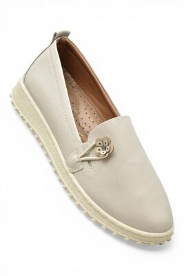 376K Hafif Esnek Ortopedik Taban Günlük İçi Deri Kadın Ayakkabı Casual Ayakkabı - 4