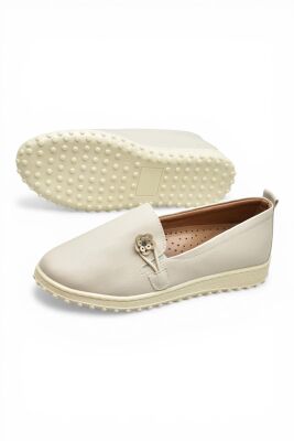 376K Hafif Esnek Ortopedik Taban Günlük İçi Deri Kadın Ayakkabı Casual Ayakkabı - 10