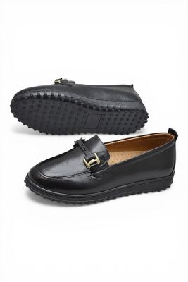 377K Hafif Esnek Ortopedik Taban Günlük İçi Deri Kadın Ayakkabı Casual Laofer Ayakkabı - 5