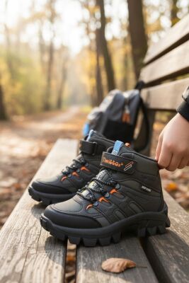 390U Ortopedik Taban Lastikli Cırtlı Kız Çocuk Bot Erkek Çocuk Bot Unisex Çocuk Bot - 20