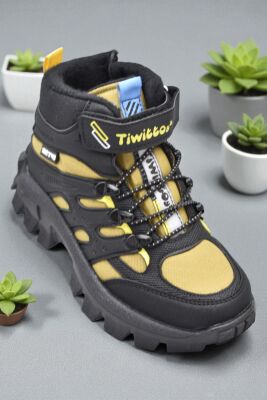 390U Ortopedik Taban Lastikli Cırtlı Kız Çocuk Bot Erkek Çocuk Bot Unisex Çocuk Bot - 1