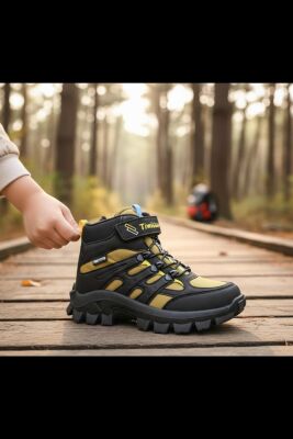 390U Ortopedik Taban Lastikli Cırtlı Kız Çocuk Bot Erkek Çocuk Bot Unisex Çocuk Bot - 18