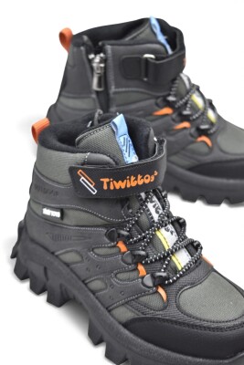 390U Ortopedik Taban Lastikli Cırtlı Kız Çocuk Bot Erkek Çocuk Bot Unisex Çocuk Bot - 12