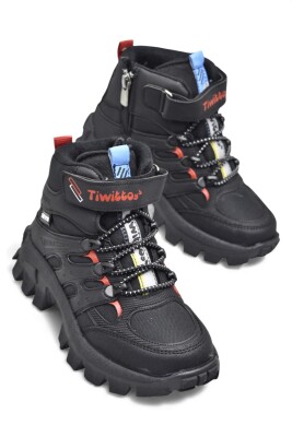 390U Ortopedik Taban Lastikli Cırtlı Kız Çocuk Bot Erkek Çocuk Bot Unisex Çocuk Bot - 27