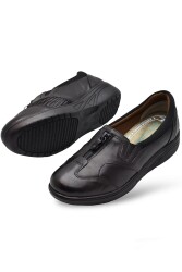 4213 Tam Ortopedik Taban Hakiki Deri Kadın Ayakkabı Günlük Anne Ayakkabısı - 2