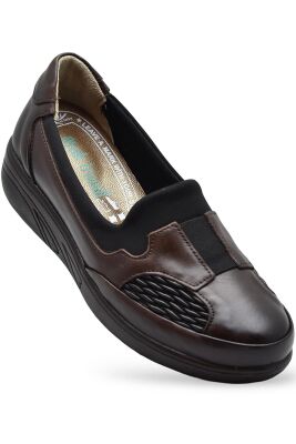 4217 Tam Ortopedik Taban Günlük Hakiki Deri Kadın Ayakkabı Anne Ayakkabısı - 2
