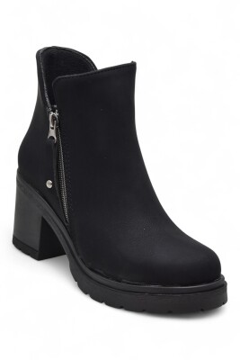 4559 Kadın Bot Ayakkabı Kaymaz Taban Fermuarlı Bağcıklı Günlük Kadın Bot - ISPARTALILAR