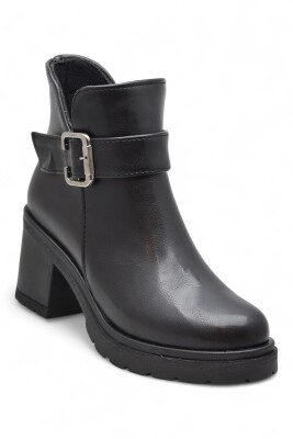 4560 Kadın Bot Ayakkabı Kaymaz Taban Fermuarlı Bağcıklı Günlük Kadın Bot - 1