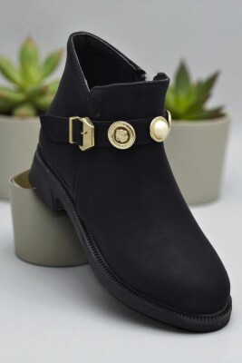 4569 Kadın Bot Ayakkabı Kaymaz Taban Fermuarlı Günlük Kadın Bot - 8