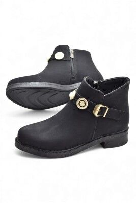 4569 Kadın Bot Ayakkabı Kaymaz Taban Fermuarlı Günlük Kadın Bot - 10