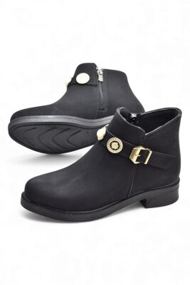 4569 Kadın Bot Ayakkabı Kaymaz Taban Fermuarlı Günlük Kadın Bot - 10