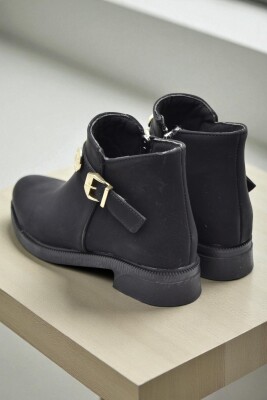 4569 Kadın Bot Ayakkabı Kaymaz Taban Fermuarlı Günlük Kadın Bot - 11