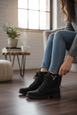 4570 Kaymaz Taban Fermuarlı Bağcıklı Günlük Kadın Bot Postal Kadın Bot - ISPARTALILAR