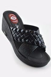 ISPARTALILAR - 5006 Rahat Dolgu Taban Günlük Kadın Terlik Ayakkabı Sandalet