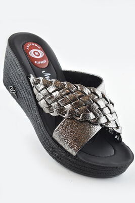 5006 Rahat Dolgu Taban Günlük Kadın Terlik Ayakkabı Sandalet - 2