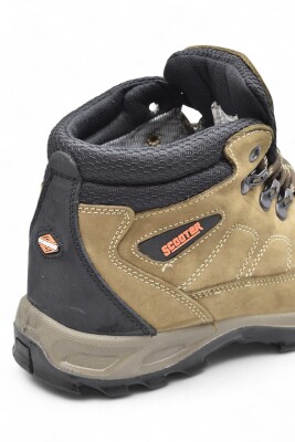 5538 Ortopedik Taban SU GEÇİRMEZ Unisex Hakiki Deri Bot Ayakkabı - 23