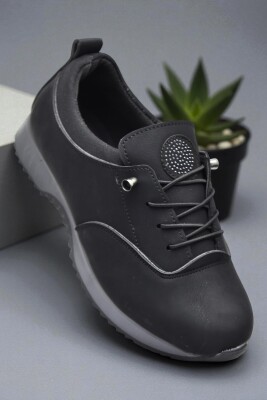 561 Ortopedi Taban Siyah Günlük Kadın Ayakkabı Casual Kadın Ayakkabı - ISPARTALILAR