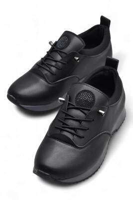 561ZMR Ortopedi Taban Siyah Günlük Kadın Ayakkabı Casual Kadın Ayakkabı - 2