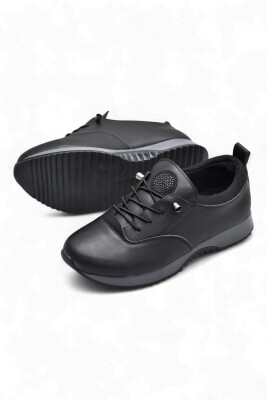 561ZMR Ortopedi Taban Siyah Günlük Kadın Ayakkabı Casual Kadın Ayakkabı - 4