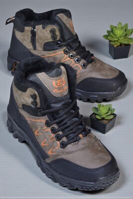 579 Ortopedik Kaymaz Taban İçi Kürklü Kadın Erkek Bot Ayakkabı Unisex Bot - 8