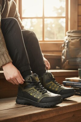 579 Ortopedik Kaymaz Taban İçi Kürklü Kadın Erkek Bot Ayakkabı Unisex Bot - 3