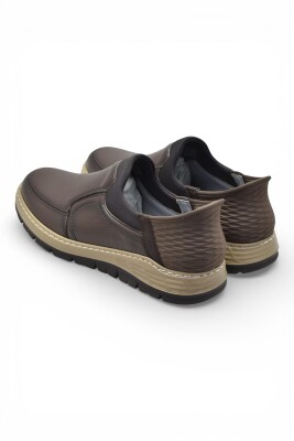 5807 Tam Ortopedik Taban %100 Hakiki Deri Lastik Bağcıklı Erkek Ayakkabı Casual Erkek Ayakkabı - 4