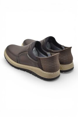 5807 Tam Ortopedik Taban %100 Hakiki Deri Lastik Bağcıklı Erkek Ayakkabı Casual Erkek Ayakkabı - 4