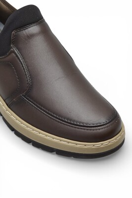 5807 Tam Ortopedik Taban %100 Hakiki Deri Lastik Bağcıklı Erkek Ayakkabı Casual Erkek Ayakkabı - 5