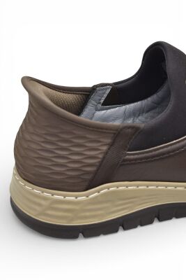 5807 Tam Ortopedik Taban %100 Hakiki Deri Lastik Bağcıklı Erkek Ayakkabı Casual Erkek Ayakkabı - 6