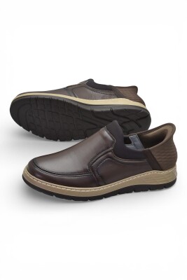 5807 Tam Ortopedik Taban %100 Hakiki Deri Lastik Bağcıklı Erkek Ayakkabı Casual Erkek Ayakkabı - 3