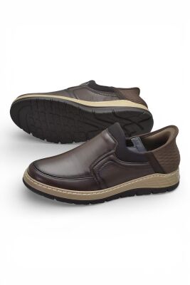 5807 Tam Ortopedik Taban %100 Hakiki Deri Lastik Bağcıklı Erkek Ayakkabı Casual Erkek Ayakkabı - 3