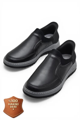 5807 Tam Ortopedik Taban %100 Hakiki Deri Lastik Bağcıklı Erkek Ayakkabı Casual Erkek Ayakkabı - 10