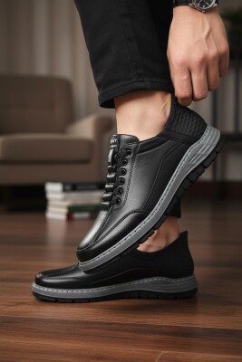 5809 Tam Ortopedik Taban %100 Hakiki Deri Lastik Bağcıklı Erkek Ayakkabı Casual Erkek Ayakkabı - 3