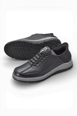 5809 Tam Ortopedik Taban %100 Hakiki Deri Lastik Bağcıklı Erkek Ayakkabı Casual Erkek Ayakkabı - 6