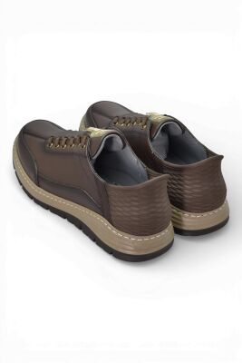 5809 Tam Ortopedik Taban %100 Hakiki Deri Lastik Bağcıklı Erkek Ayakkabı Casual Erkek Ayakkabı - 11