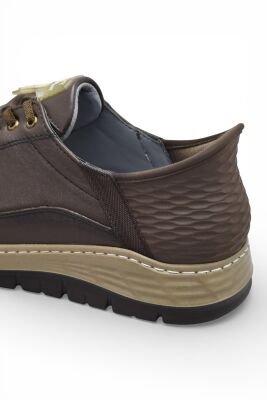 5809 Tam Ortopedik Taban %100 Hakiki Deri Lastik Bağcıklı Erkek Ayakkabı Casual Erkek Ayakkabı - 15