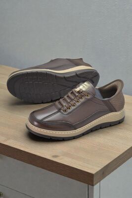 5809 Tam Ortopedik Taban %100 Hakiki Deri Lastik Bağcıklı Erkek Ayakkabı Casual Erkek Ayakkabı - 7