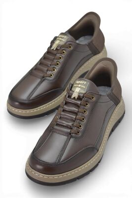 5809 Tam Ortopedik Taban %100 Hakiki Deri Lastik Bağcıklı Erkek Ayakkabı Casual Erkek Ayakkabı - 9