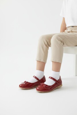 5953 Rahat Taban Tokalı Kız Çocuk Babet Ayakkabı Düğün Abiye Nişan Ayakkabısı - 10