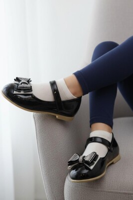 5960 Rahat Taban Tokalı Kız Çocuk Babet Ayakkabı Düğün Abiye Nişan Ayakkabısı - 23