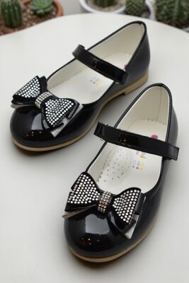 5960 Rahat Taban Tokalı Kız Çocuk Babet Ayakkabı Düğün Abiye Nişan Ayakkabısı - 4